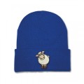 Kids Sheep Beanie Hat - Embroidery No 7