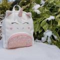 Pink Sparkly Kids Unicorn Backpack