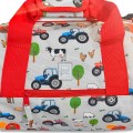 Playzeez Tractor Print Weekend Bag - Red