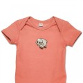 Organic Baby Body Suit - Sheep Embroidery No 2