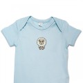 Organic Baby Body Suit - Sheep Embroidery No 5