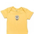 Organic Baby Body Suit - Sheep Embroidery No 5