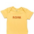 Organic Baby Body Suit - Tiger ROAR Embroidery