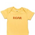 Organic Baby Body Suit - Tiger ROAR Embroidery