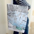 Eat Sleep Doodle's Pond Colour in Tote Bag