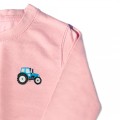 Boys Tractor Jumper - Blue Embroidery