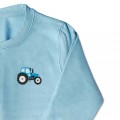 Boys Tractor Jumper - Blue Embroidery