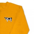 Kids Dairy Cow Jumper - Black Embroidery
