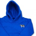 Organic Kids Dairy Cow Hoodie - Black Embroidery