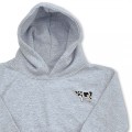 Organic Kids Dairy Cow Hoodie - Black Embroidery