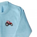 Boys Tractor Jumper - Red Embroidery