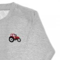 Boys Tractor Jumper - Red Embroidery