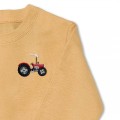 Kids Vintage Tractor Jumper - Red Embroidery