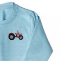 Kids Vintage Tractor Jumper - Red Embroidery