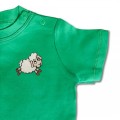 Organic Baby Kids Sheep T Shirt - Embroidery No 1