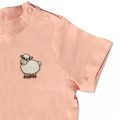 Organic Baby Kids Sheep T Shirt - Embroidery No 3