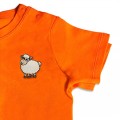 Organic Baby Kids Sheep T Shirt - Embroidery No 3