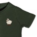 Organic Kids Sheep T Shirt - Embroidery No 3