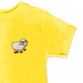 Organic Kids Sheep T Shirt - Embroidery No 4