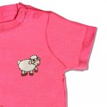 Organic Baby Kids Sheep T Shirt - Embroidery No 4