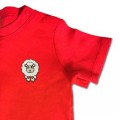 Organic Baby Kids Sheep T Shirt - Embroidery No 5