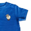 Organic Baby Kids Sheep T Shirt - Embroidery No 7