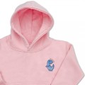 Organic Kids Dinosaur Hoodie - Sky Blue Embroidery