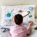 Eat Sleep Doodle's Pillow Case - Space