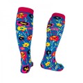 Squelch Funky Flowers Adult Welly Sock