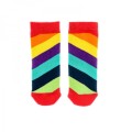 Squelch Diagonal Rainbow Tot Welly Sock 1-2 Years