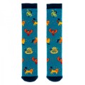 Squelch Mystical Creatures Junior Welly Sock 6-8 Years