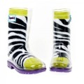 Squelch Zebra Tot Welly Sock 3-6 Years