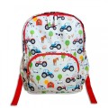 Playzeez Red Tractor School Bag for Boys