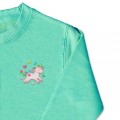 Girls Unicorn Jumper - White Embroidery