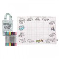 Eat Sleep Doodle's Place Mat To Go - Working Wheels