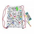 Eat Sleep Doodle's World Map Colour in Backpack
