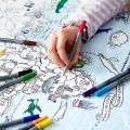 Eat Sleep Doodle's World Map Colour in Table Cloth