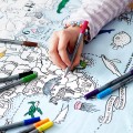 Eat Sleep Doodle's World Map Colour in Table Cloth