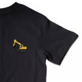 Organic Kids Digger T Shirt - Yellow Embroidery