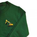 Kids Digger Jumper - Yellow Embroidery