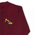 Kids Digger Jumper - Yellow Embroidery