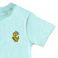 Organic Kids Dinosaur T Shirt - Yellow Embroidery