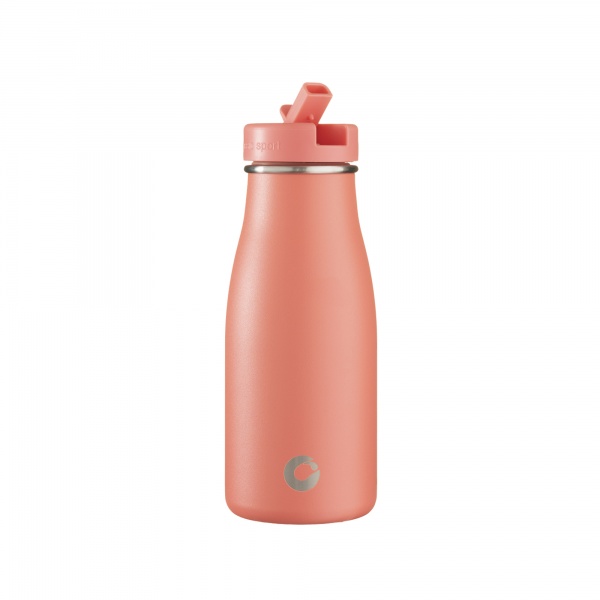 One Green Bottle - Bright Coral Stainless Steel 350ml