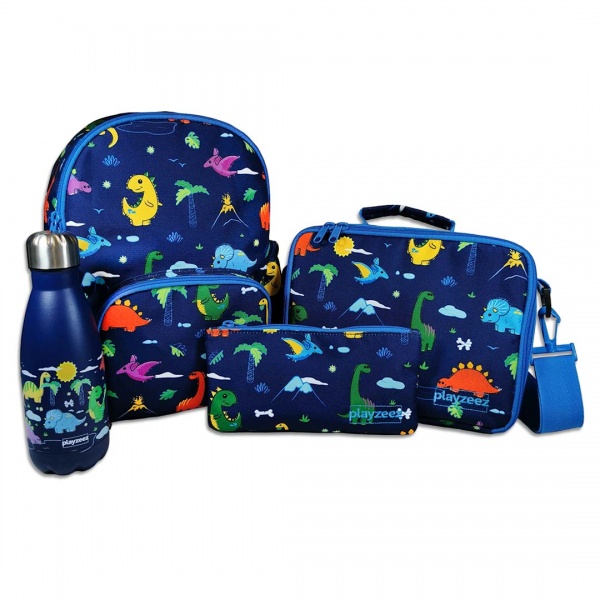 Boys Dinosaur Backpack School Set