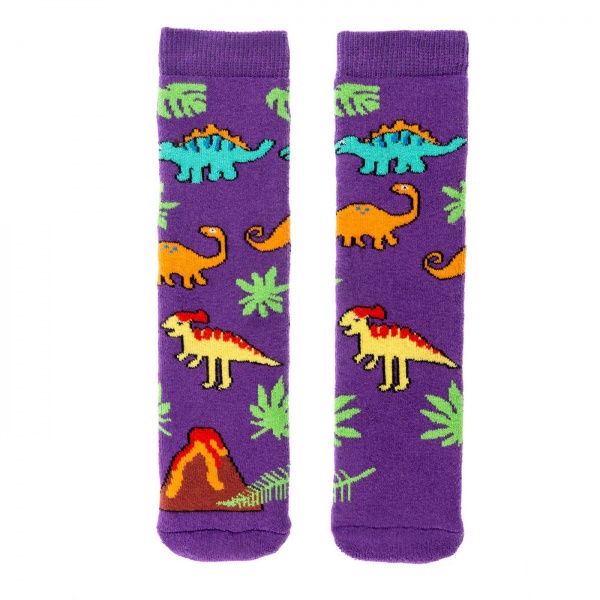 Squelch Dinosaur Tot Welly Sock 3-6 Years