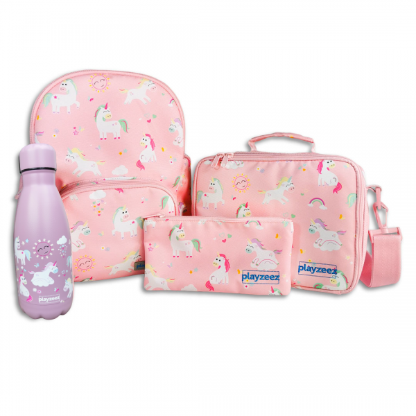 Girls Unicorn Backpack School Set