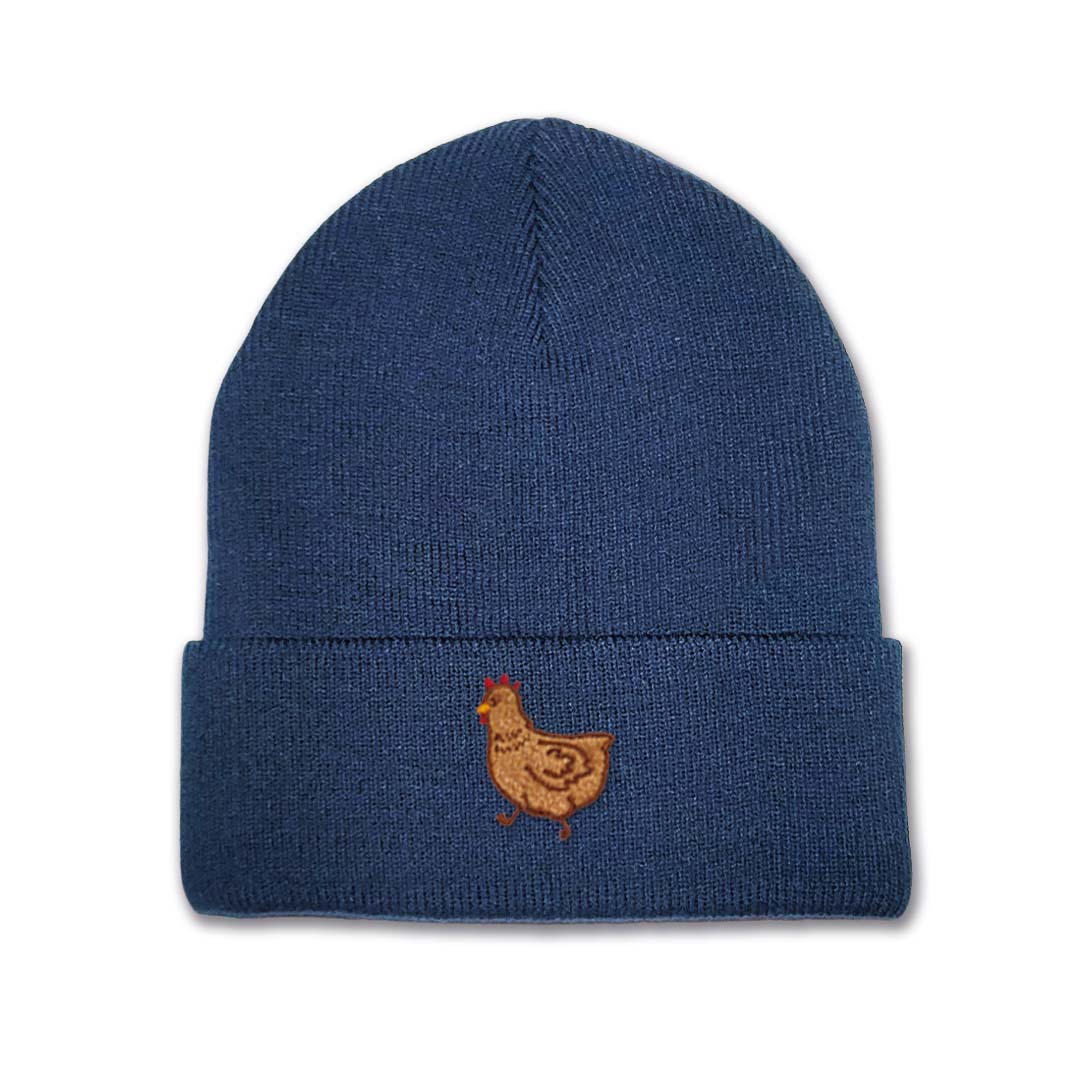 Kids Chicken Beanie Hat - Embroidery No3
