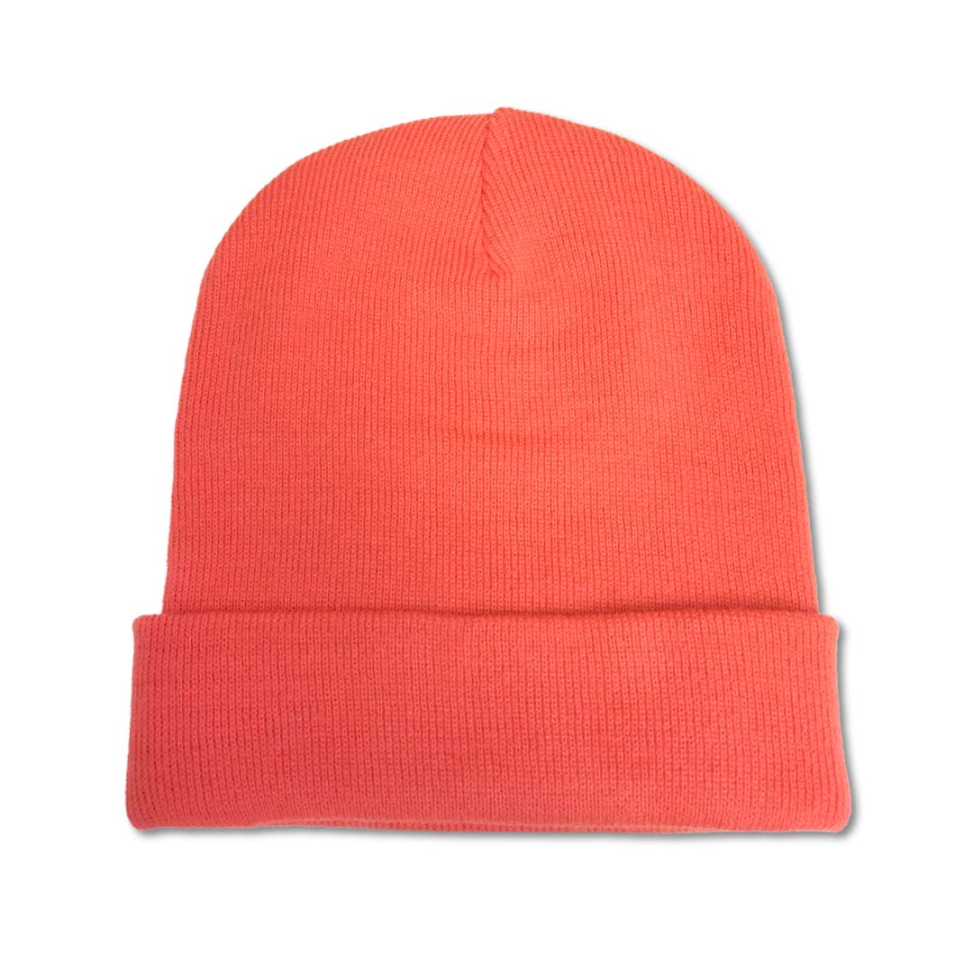 Adult Beanie Hat - Coral Pink