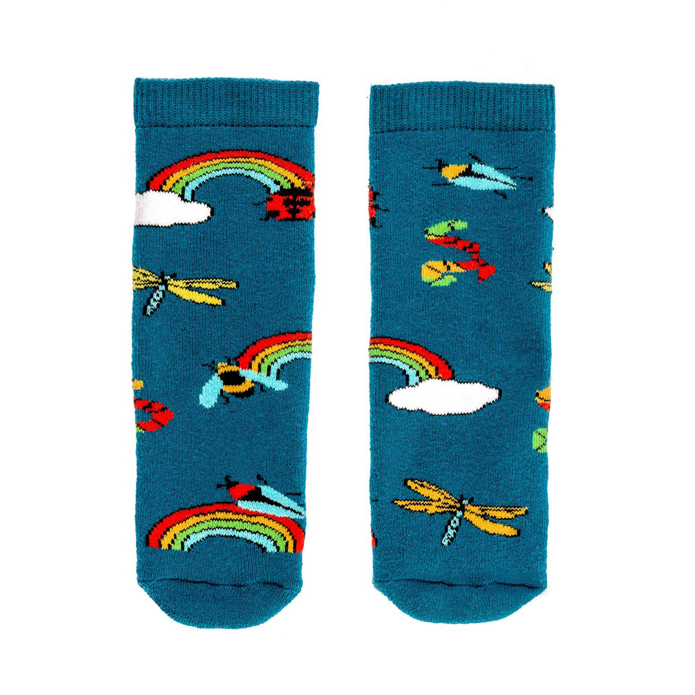 Squelch Rainbow Bugs Tot Welly Sock 1-2 Years