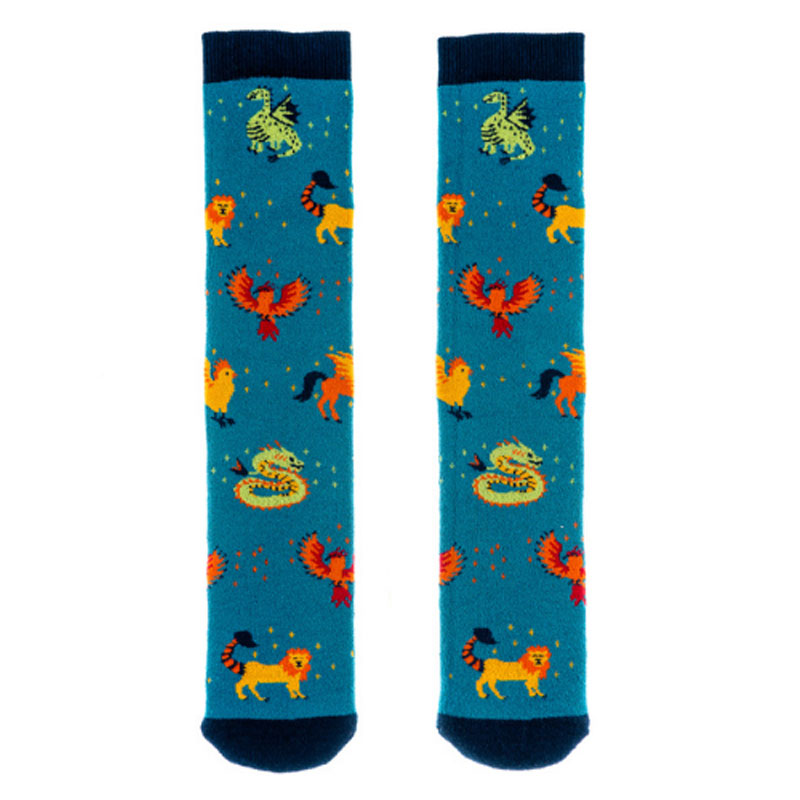 Squelch Mystical Creatures Junior Welly Sock 6-8 Years